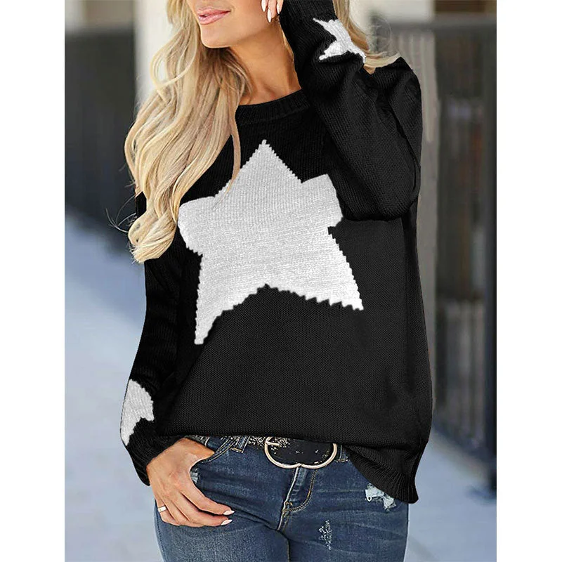 Autumn And Winter New Women's Sweater Loose Idle Pullover Knitting Base Shirt Spot Goods