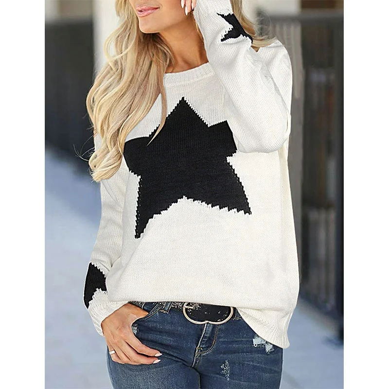 Autumn And Winter New Women's Sweater Loose Idle Pullover Knitting Base Shirt Spot Goods