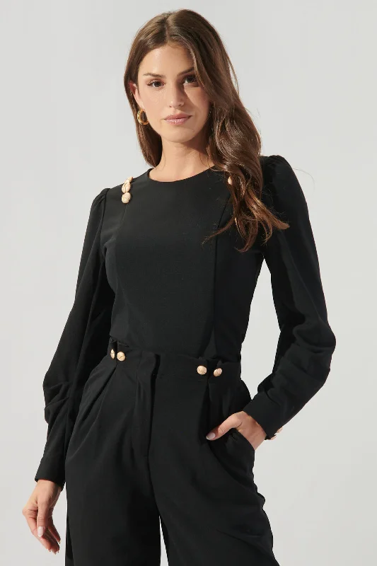 Beaumont Button Shoulder Blouse