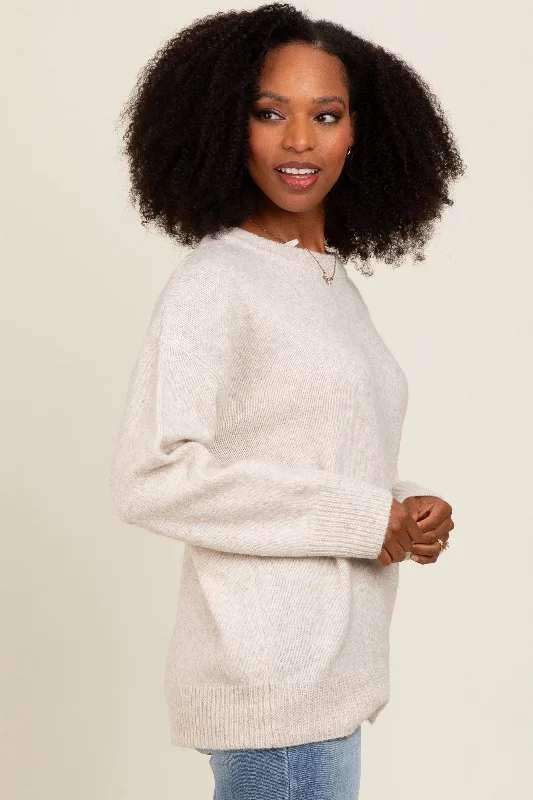 Beige Basic Sweater