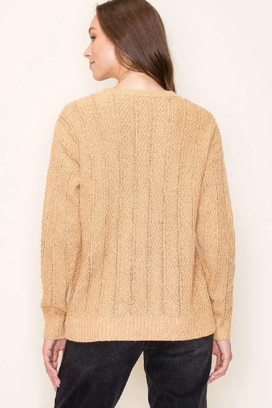 Camel Pattern Knit Sweater