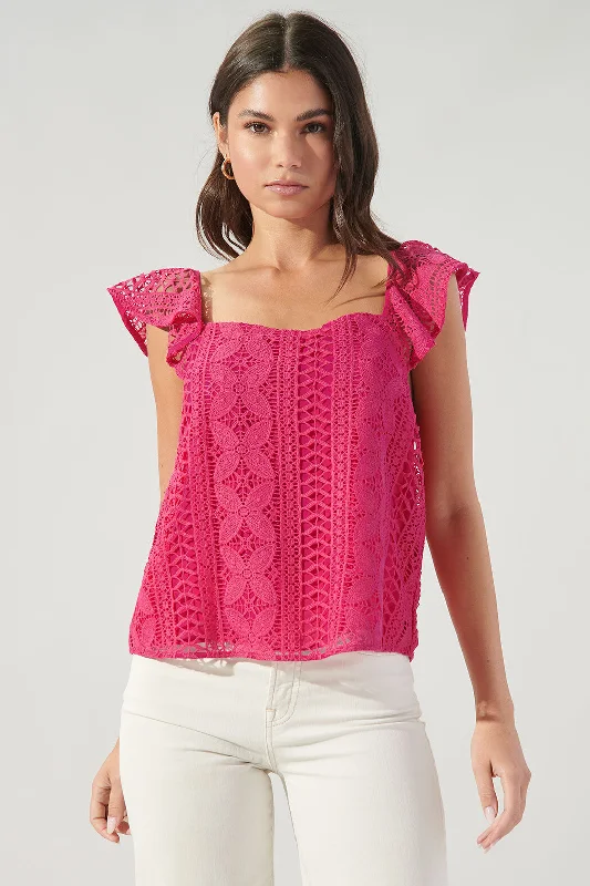 Christabelle Crochet Lace Top