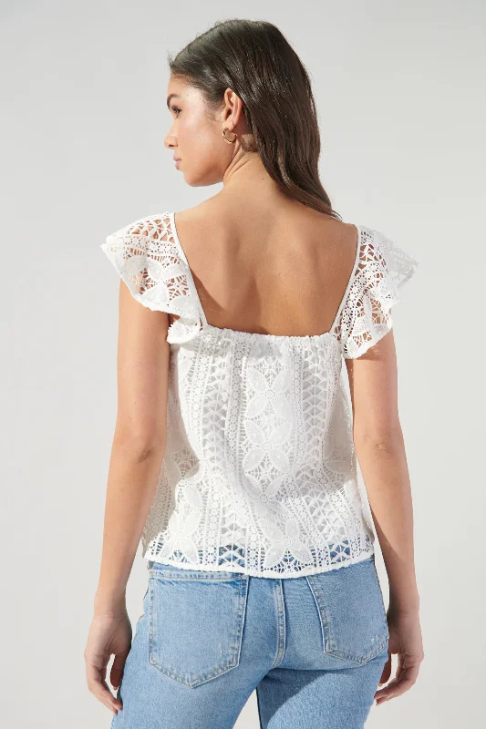 Christabelle Crochet Lace Top