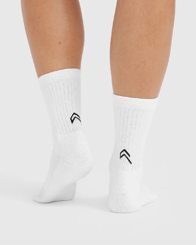 Crew Socks 1 Pack | White/Black