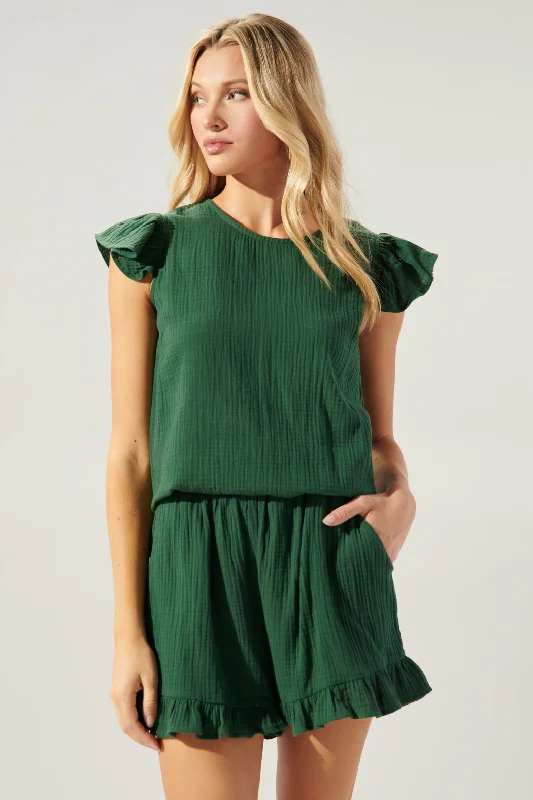 Daniela Trapeze Ruffle Top