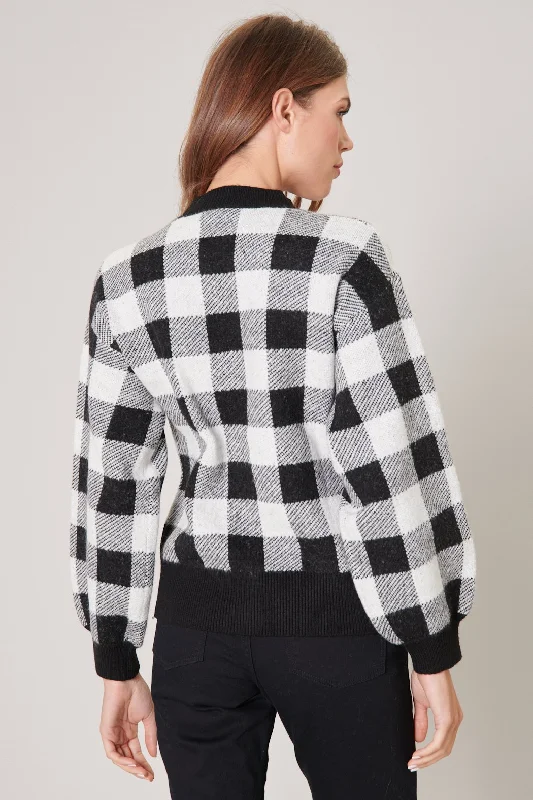 Farewell Gingham Pullover Sweater