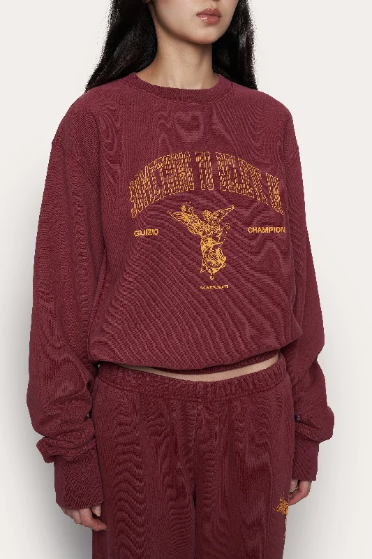 Guizio X Champion Reverse Weave Oversized Crewneck