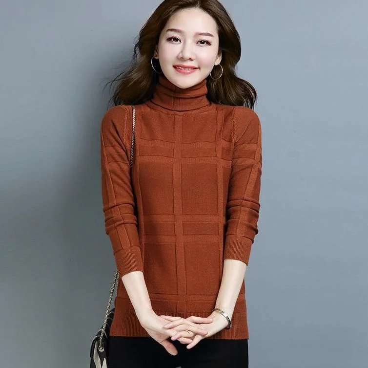 Jumper Sweaters Woman For Knitwear V Wholesale Plus Size Pullover Knit Sweater Female Deep V-Neck Trumpet Sleeve Sexy Top Wom