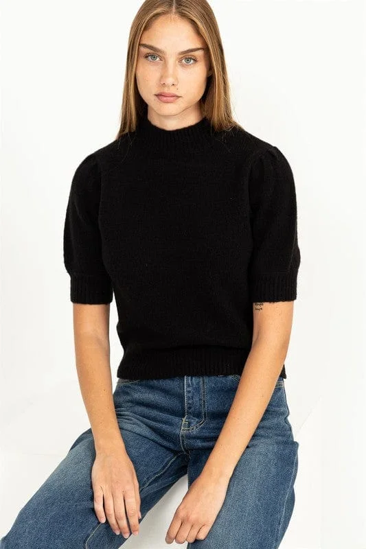 Lovely Embrace Puff Sleeve Sweater Top *Online Only*