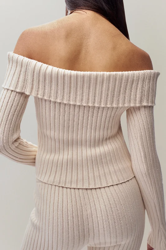 Thalia Off Shoulder Sweater