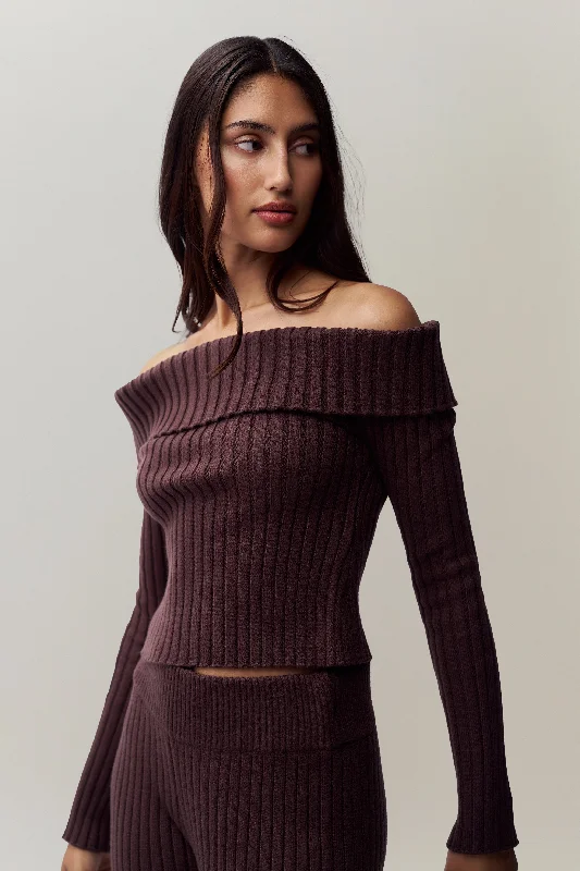 Thalia Off Shoulder Sweater