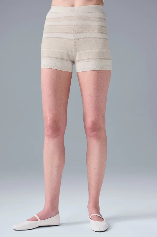 Sport Play High-Waist Knit Short - Ivory/Alabaster